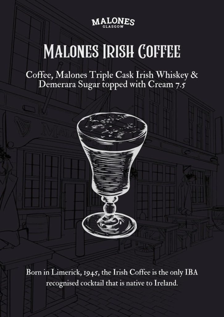 Malones Glasgow Drinks Menu July 2025 Page 3